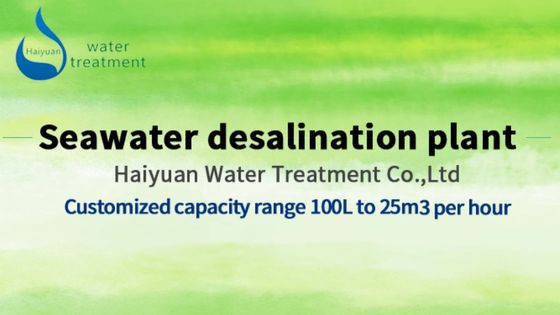 Agua de mar RO Planta desaladora de agua de mar para barco