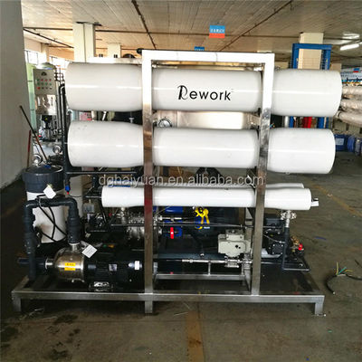 آلة تحلية محطة معالجة مياه البحر PLC 20000LPD 1000psi