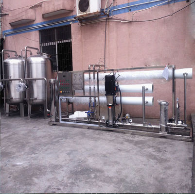 10TPH ممر مزدوج تنقية المياه بالتناضح العكسي آلة ضغط 300 PSI