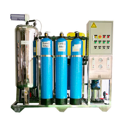 معالجة المياه بالرشح النانوي FRP 10m3 / Hr بمضخة Grundfos