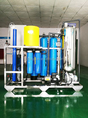 معالجة المياه بالرشح النانوي FRP 10m3 / Hr بمضخة Grundfos