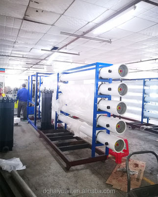 معالجة المياه بالرشح النانوي FRP 10m3 / Hr بمضخة Grundfos