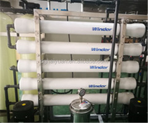 مصنع RO للتناضح العكسي التجاري 500 LPH مع أنبوب الضغط UPVC