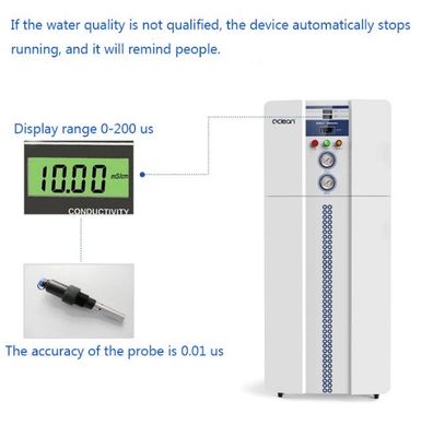 1.5kw نظام المياه منزوع الأيونات للمختبر 50LPH مع PLC كونتراول