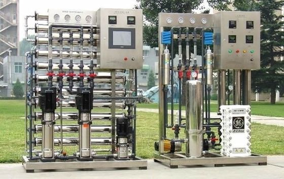 1.5kw نظام المياه منزوع الأيونات للمختبر 50LPH مع PLC كونتراول