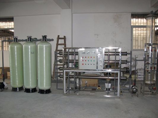 أنظمة مياه منزوعة الأيونات 3KW ، مرشح راتينج التبادل الأيوني 60٪ - 75٪ استرداد