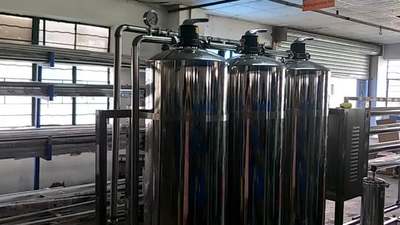 5kw UF محطة معالجة المياه RO مصنع 90٪ - 95٪ كفاءة الاسترداد