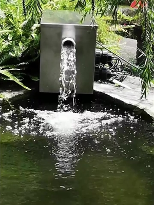 نظام تدوير المياه في الهواء الطلق من الفولاذ المقاوم للصدأ Koi Pond 2000LPH